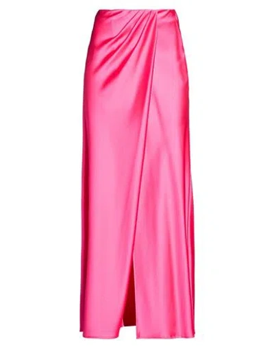 Pinko Woman Maxi Skirt Fuchsia Size 0 Polyester