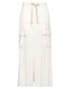 Pinko Woman Maxi Skirt Ivory Size M Viscose In White