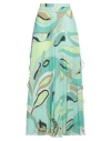 Pinko Woman Maxi Skirt Light Green Size 8 Polyester In Green