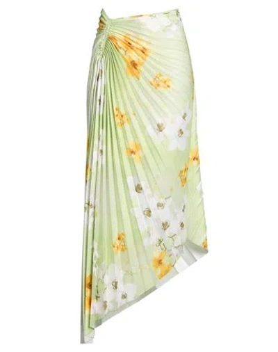 Pinko Woman Maxi Skirt Light Green Size 6 Polyester