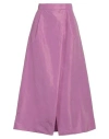 Pinko Woman Maxi Skirt Mauve Size 2 Polyester In Purple