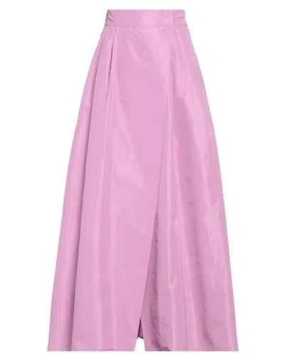 Pinko Woman Maxi Skirt Pink Size 4 Polyester