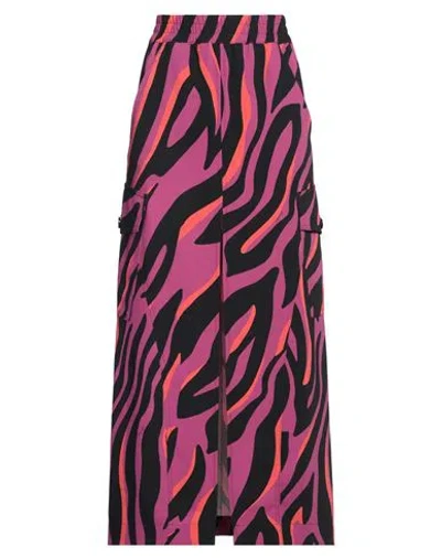 Pinko Woman Maxi Skirt Purple Size S Polyester