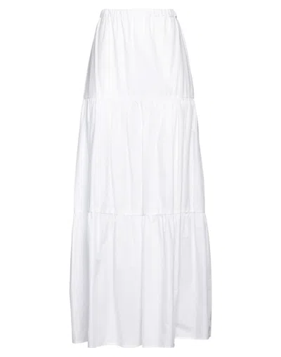 Pinko Long Skirts In White