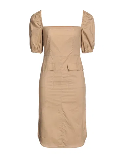 Pinko Midi Dresses In Beige