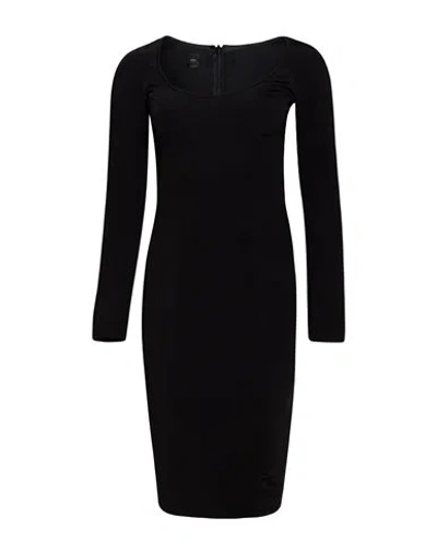 Pinko Woman Midi Dress Black Size 0 Viscose, Polyamide, Elastane