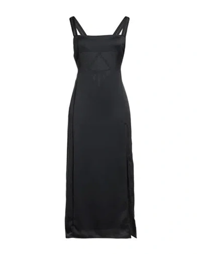Pinko Woman Midi Dress Black Size 10 Polyester