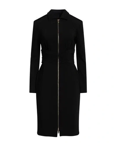 Pinko Woman Midi Dress Black Size 8 Viscose, Polyamide, Elastane