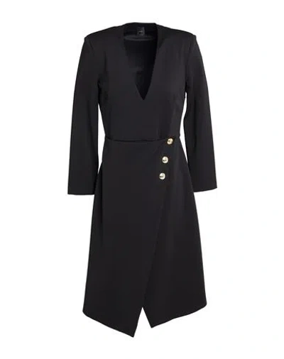 Pinko Woman Midi Dress Black Size 14 Viscose, Polyamide, Elastane
