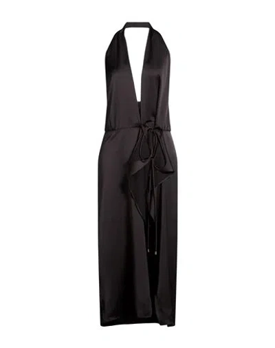 Pinko Woman Midi Dress Black Size 2 Polyester