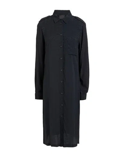 Pinko Woman Midi Dress Black Size 4 Acetate, Silk