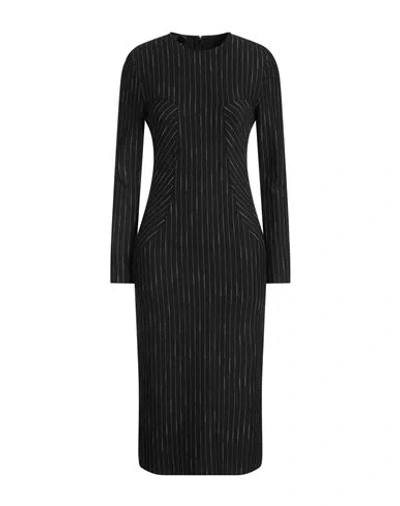 Pinko Woman Midi Dress Black Size 4 Polyamide, Viscose, Elastane, Cotton
