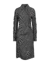 Pinko Woman Midi Dress Black Size 4 Viscose