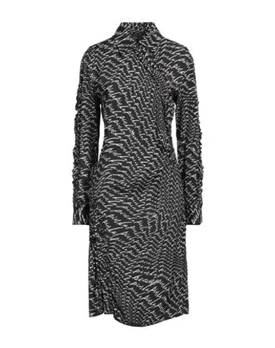Pinko Woman Midi Dress Black Size 4 Viscose