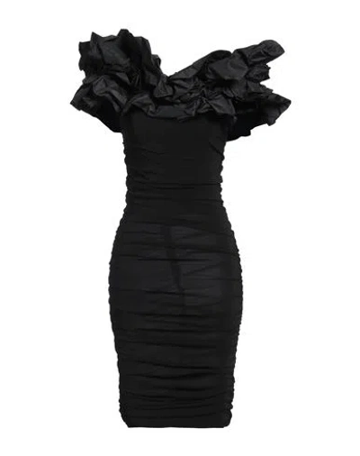 Pinko Woman Midi Dress Black Size 4 Viscose, Elastane, Polyester