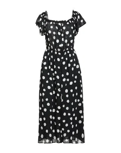 Pinko Woman Midi Dress Black Size 6 Polyester