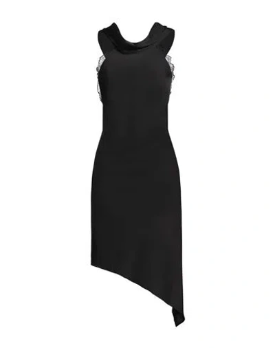 Pinko Woman Midi Dress Black Size 6 Polyester, Polyamide