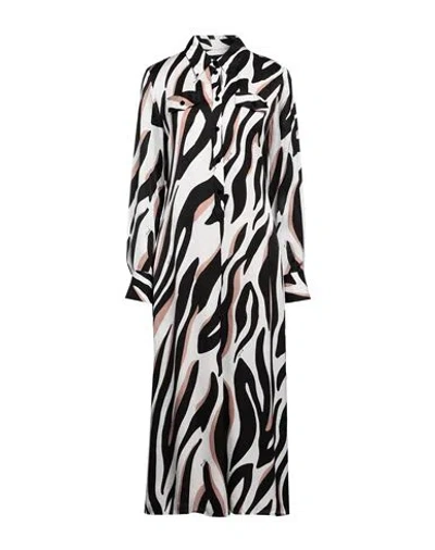 Pinko Woman Midi Dress Black Size 8 Viscose