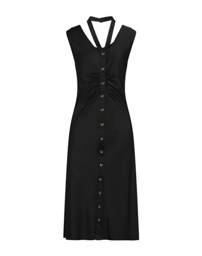 PINKO PINKO WOMAN MIDI DRESS BLACK SIZE 8 POLYESTER