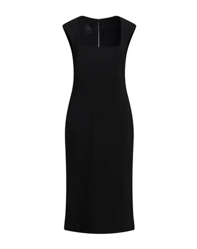 Pinko Woman Midi Dress Black Size 8 Polyester, Elastane