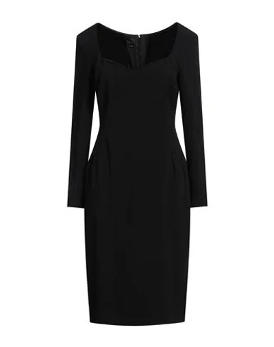 Pinko Woman Midi Dress Black Size 8 Polyester, Elastane