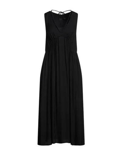 Pinko Woman Midi Dress Black Size 8 Viscose