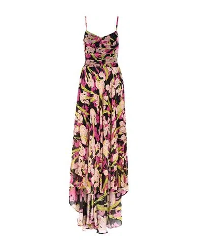 Pinko Woman Maxi Dress Black Size 6 Viscose, Polyamide