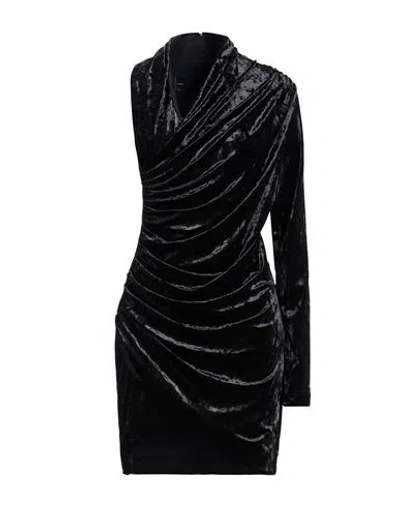 Pinko Woman Midi Dress Black Size L Polyester, Elastane
