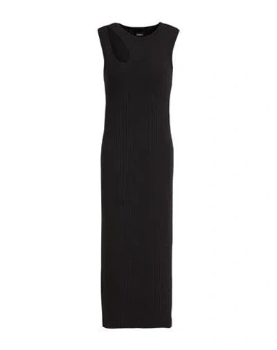 Pinko Woman Midi Dress Black Size L Viscose, Elastane
