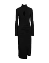 Pinko Cut-out Jersey Midi Dress In Black