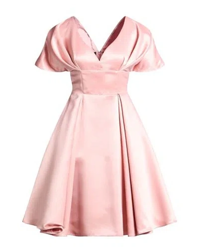 Pinko Woman Midi Dress Blush Size 8 Polyester