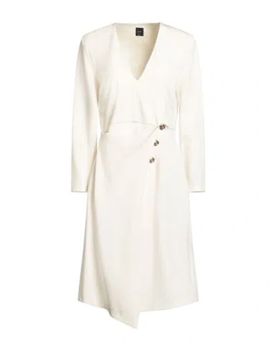 Pinko Woman Midi Dress Cream Size 4 Viscose, Polyamide, Elastane In White