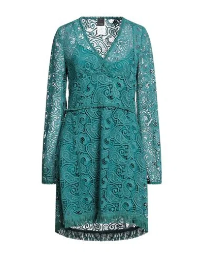 Pinko Woman Midi Dress Emerald Green Size 6 Polyester