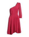 Pinko Woman Midi Dress Garnet Size 6 Polyester In Pink