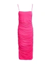 Pinko Woman Midi Dress Fuchsia Size Xxs Viscose In Pink