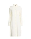 Pinko Woman Midi Dress Ivory Size 2 Acetate, Silk In White