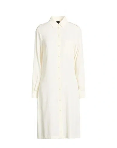 Pinko Woman Midi Dress Ivory Size 2 Acetate, Silk In White