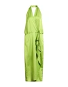 Pinko Woman Midi Dress Light Green Size 6 Polyester
