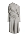Pinko Woman Midi Dress Light Grey Size S Modal, Elastane In Gray