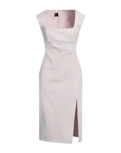Pinko Woman Midi Dress Light Pink Size 8 Polyester, Elastane