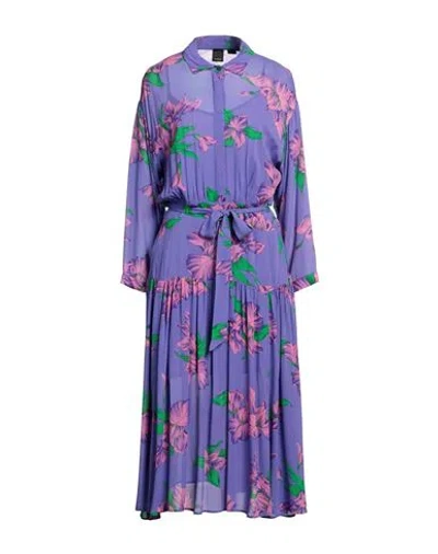 Pinko Woman Midi Dress Light Purple Size 8 Viscose