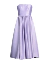 Pinko Woman Midi Dress Lilac Size 6 Polyester In Purple