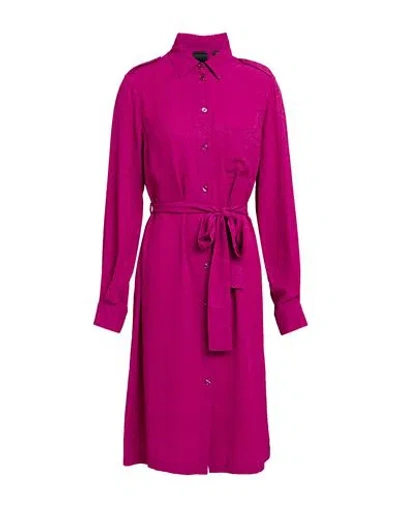 Pinko Woman Midi Dress Mauve Size 10 Acetate, Silk In Purple