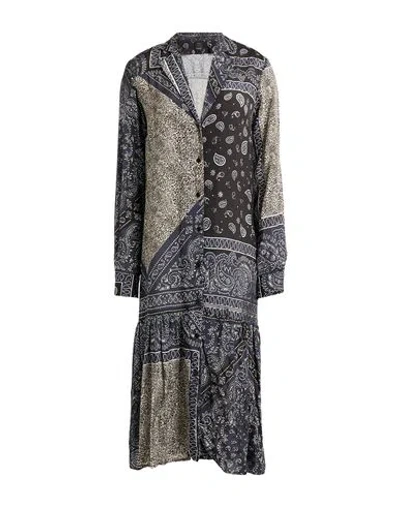 Pinko Woman Midi Dress Midnight Blue Size 4 Viscose