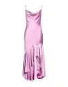 Pinko Woman Midi Dress Pink Size 10 Polyester In Pink