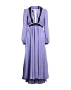 Pinko Woman Midi Dress Purple Size 4 Polyester, Elastane