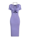 Pinko Woman Midi Dress Purple Size S Viscose, Polyester