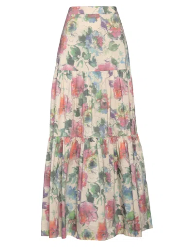 Pinko Midi Skirts In Beige