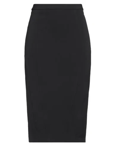Pinko Woman Midi Skirt Black Size 10 Polyester, Elastane