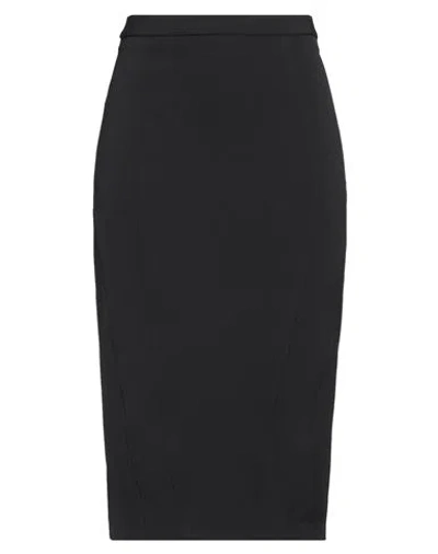 Pinko Long Umbrella Skirt In Viscose In Grigio Corvo